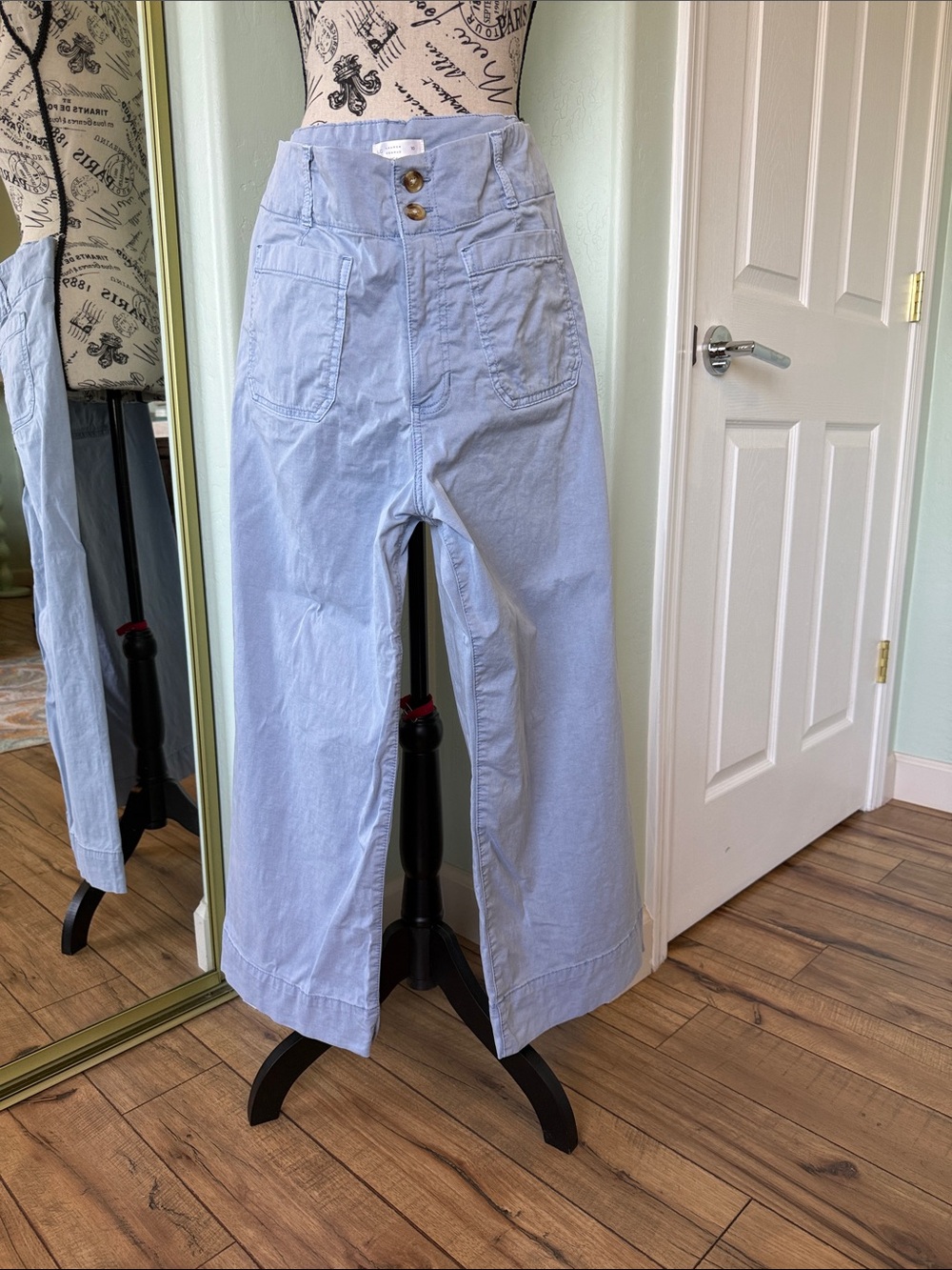 LC Lauren Conrad Light Blue High-Rise Wide-Leg Jeans